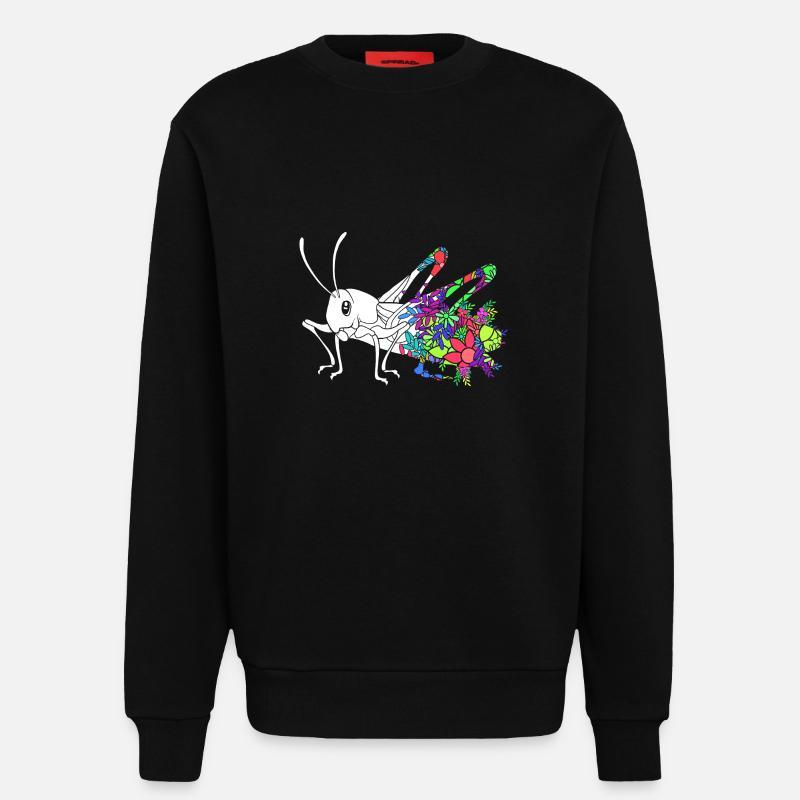 Heuschrecke - Sweatshirt - made by SPREAD - SOLID BLACK
