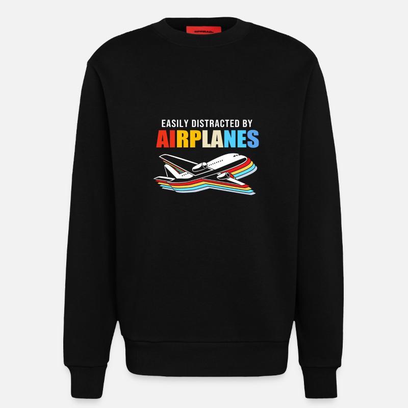 Fluglotse - Sweatshirt - made by SPREAD  - SOLID BLACK