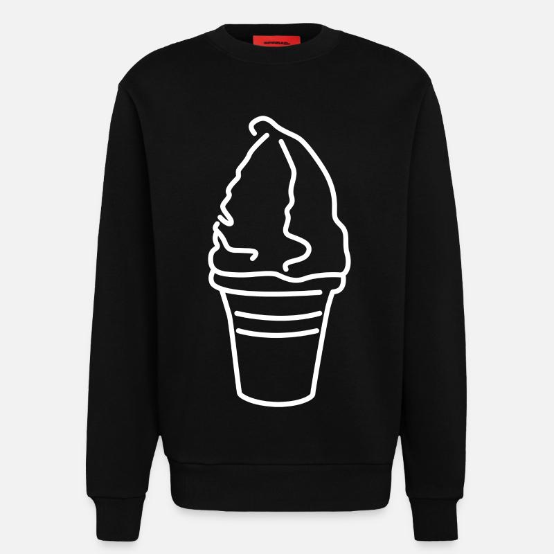 Softeis - Sweatshirt - made by SPREAD  - SOLID BLACK
