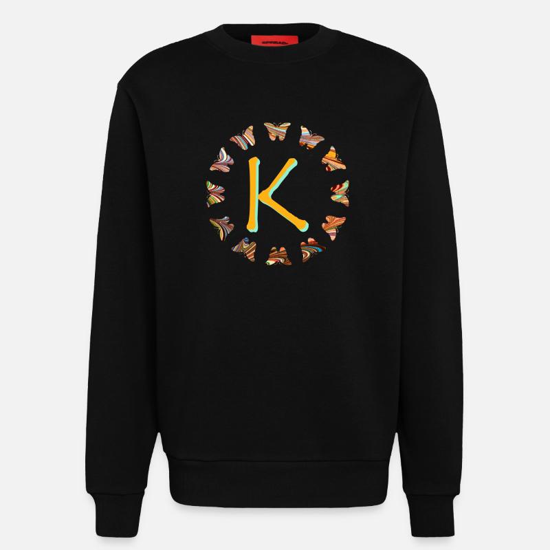 schmetterlinge e 56 k - Sweatshirt - made by SPREAD  - SOLID BLACK