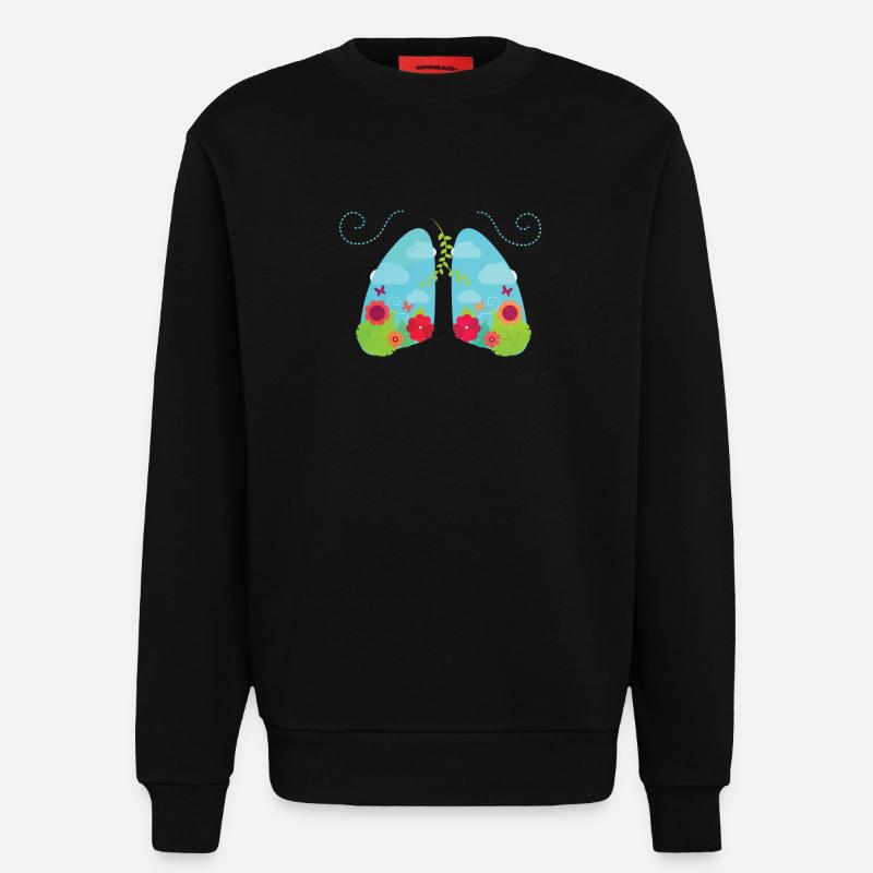 Nichtraucher - Sweatshirt - made by SPREAD  - SOLID BLACK