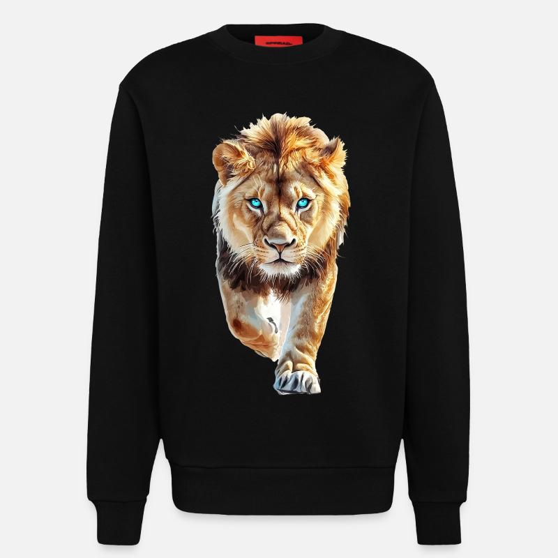 Löwe - Sweatshirt - made by SPREAD  - SOLID BLACK
