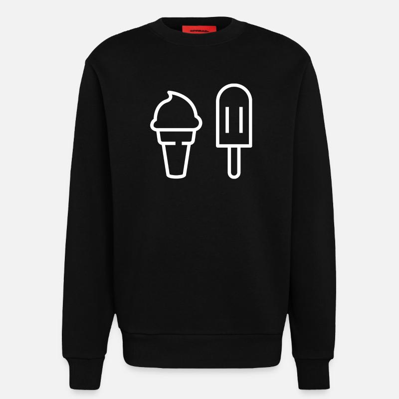 Ich will Eis - Sweatshirt - made by SPREAD  - SOLID BLACK