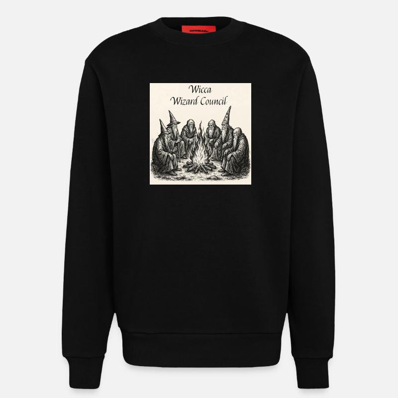Wicca Wizard Rat - Sweatshirt - made by SPREAD  - SOLID BLACK