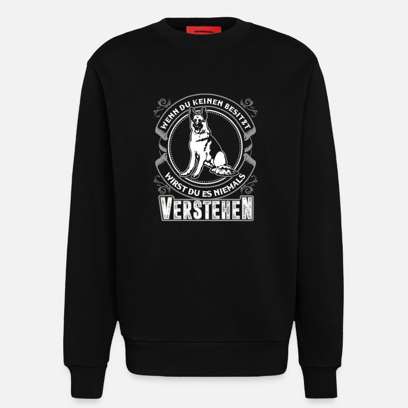 Deutscher Schäferhund - Sweatshirt - made by SPREAD  - SOLID BLACK