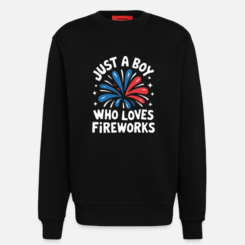 Pyrotechnie Feux d’artifice Pyrotechnie - Sweat bio décontracté fabriqué en UE - SOLID BLACK