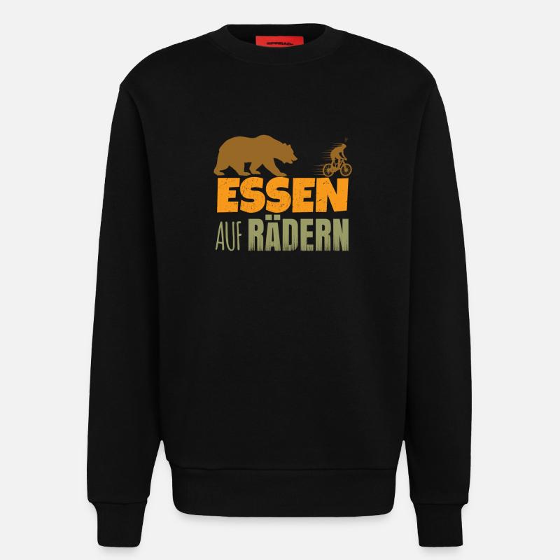 Essen auf Rädern - Sweatshirt - made by SPREAD  - SOLID BLACK