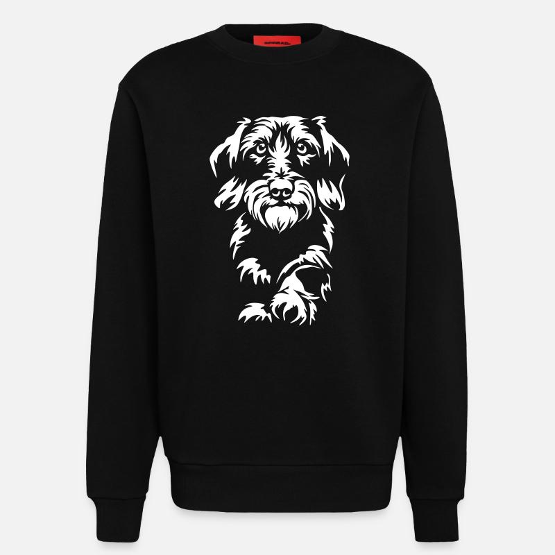 Teckel « Édition Noire » - Sweat bio décontracté fabriqué en UE - SOLID BLACK