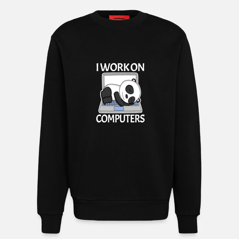 Computer Nerd Programmierer Herren Geschenk - Sweatshirt - made by SPREAD - SOLID BLACK
