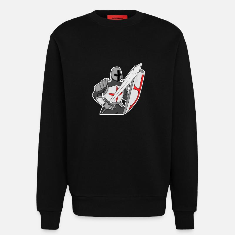 Tempelritter Ritter Mittelalter - Sweatshirt - made by SPREAD  - SOLID BLACK