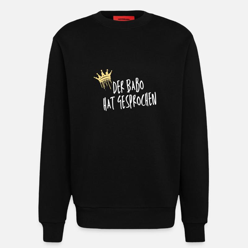 BaBo two - Sweatshirt - made by SPREAD  - SOLID BLACK