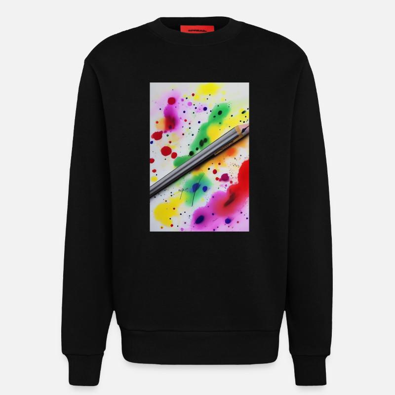 Farbspritzer - Sweatshirt - made by SPREAD  - SOLID BLACK