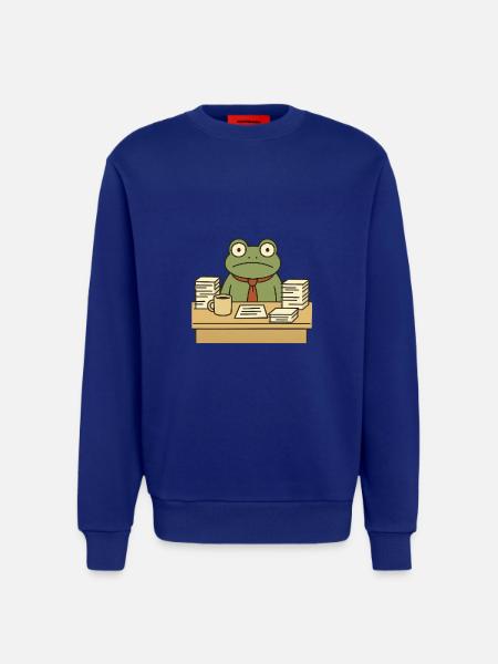 Business Frog - Sweatshirt - made by SPREAD - SOLID BLACK