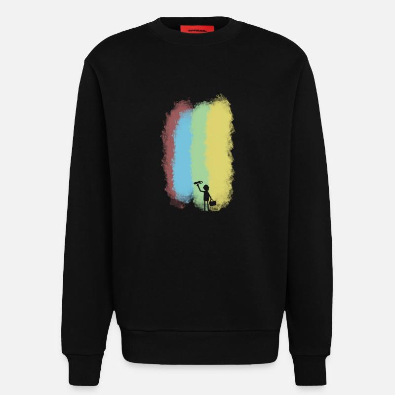 Maler - Sweatshirt - made by SPREAD  - SOLID BLACK