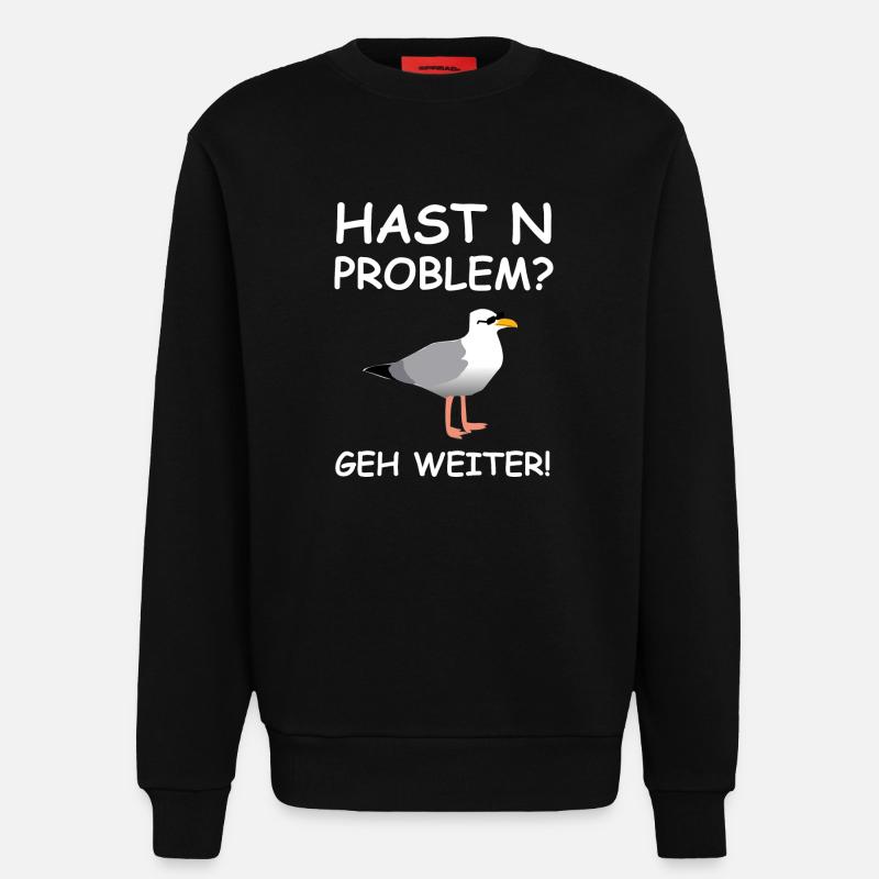 Hamburger Möwe - Sweatshirt - made by SPREAD  - SOLID BLACK