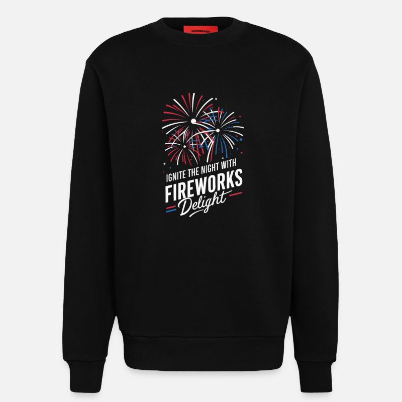 Pyrotechnics Fireworks Pyrotechnics - Sweatshirt - made by SPREAD - SOLID BLACK