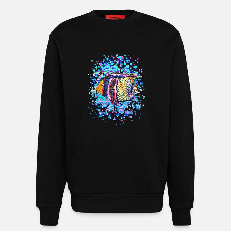 Fisch - Sweatshirt - made by SPREAD  - SOLID BLACK