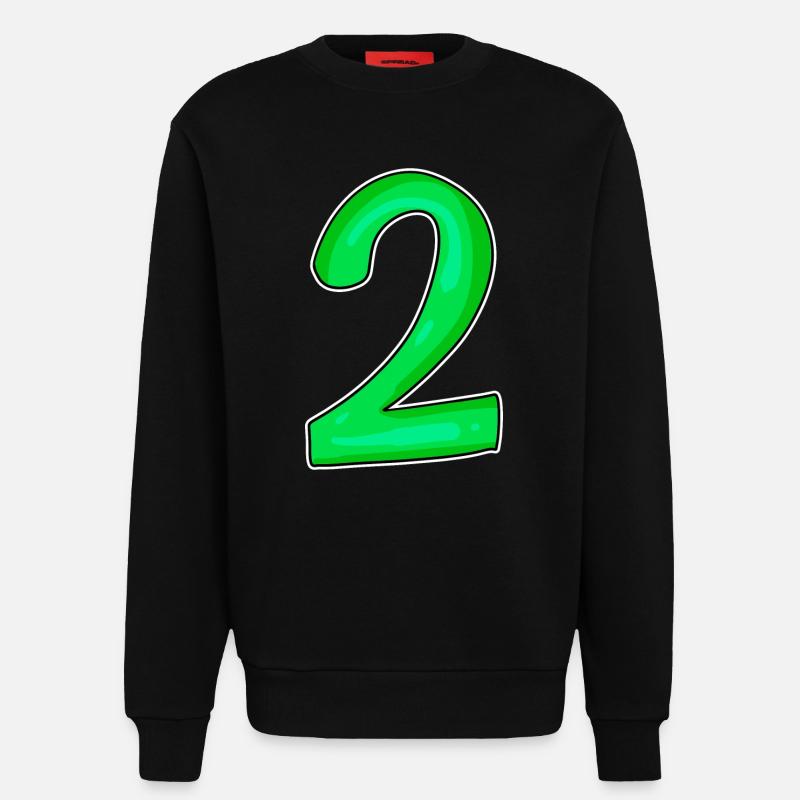 2 - Sweatshirt - made by SPREAD - SOLID BLACK