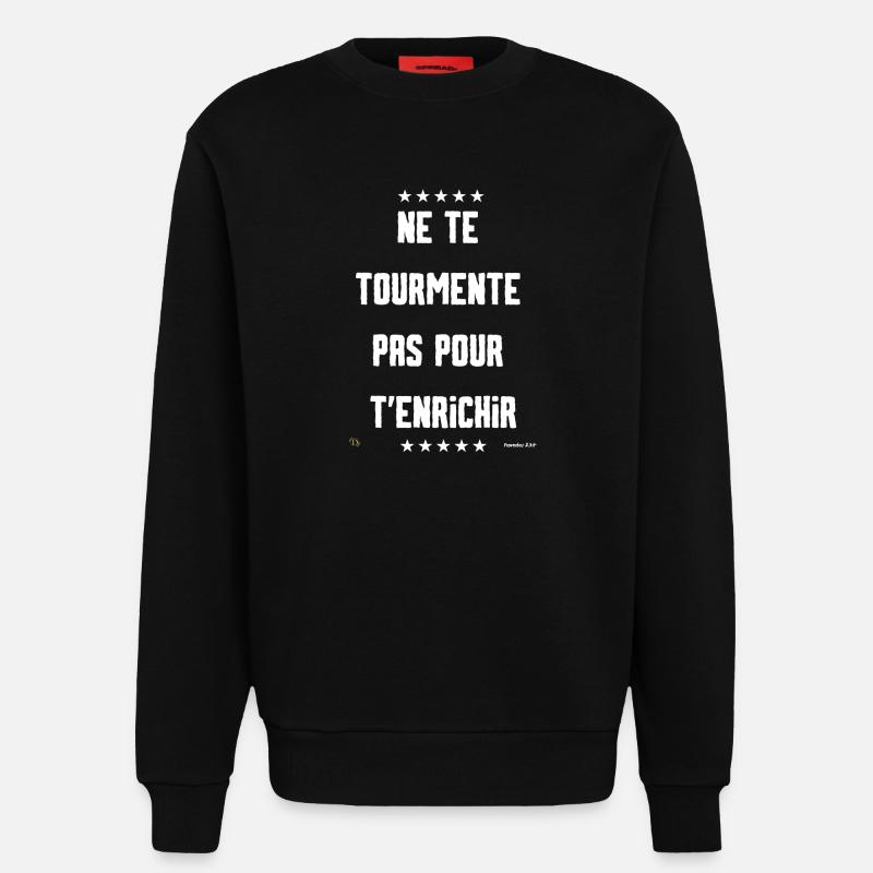 Die Qualen des Lebens - Sweatshirt - made by SPREAD  - SOLID BLACK