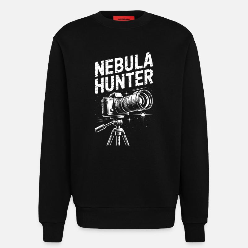 Nebula Hunter Teleskop - Sweatshirt - made by SPREAD  - SOLID BLACK