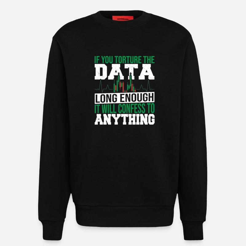Datenanalyse Datenintegration Datenwissenschaft - Sweatshirt - made by SPREAD  - SOLID BLACK