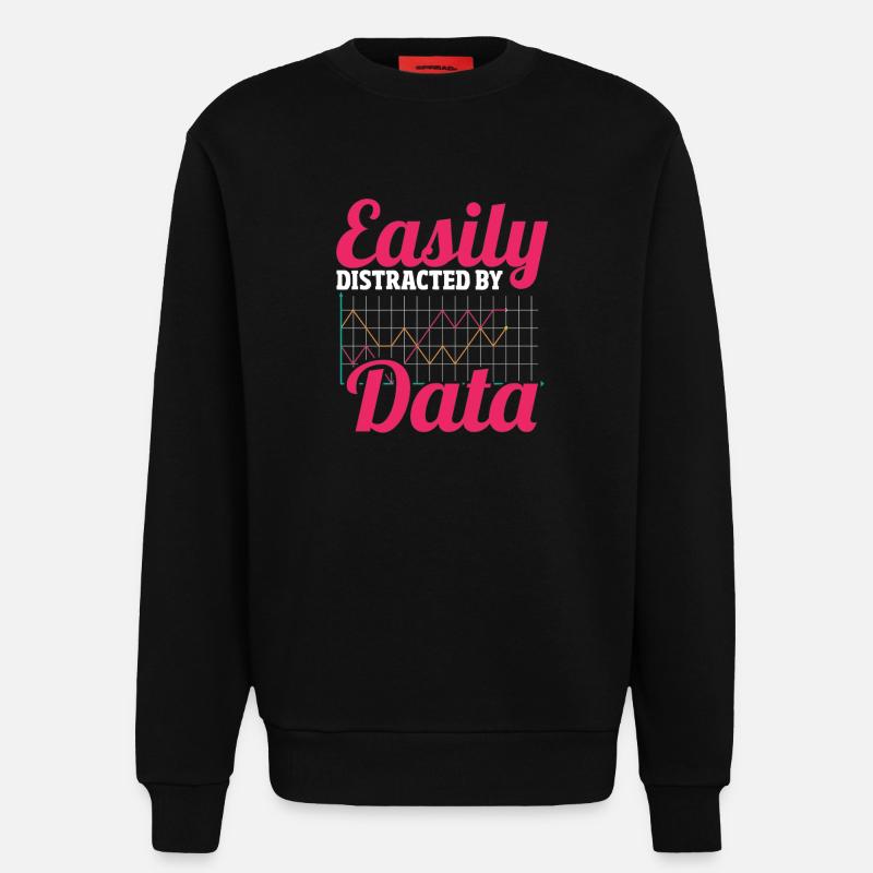 Analyst Datenerfassung Dateningenieur Daten - Sweatshirt - made by SPREAD  - SOLID BLACK