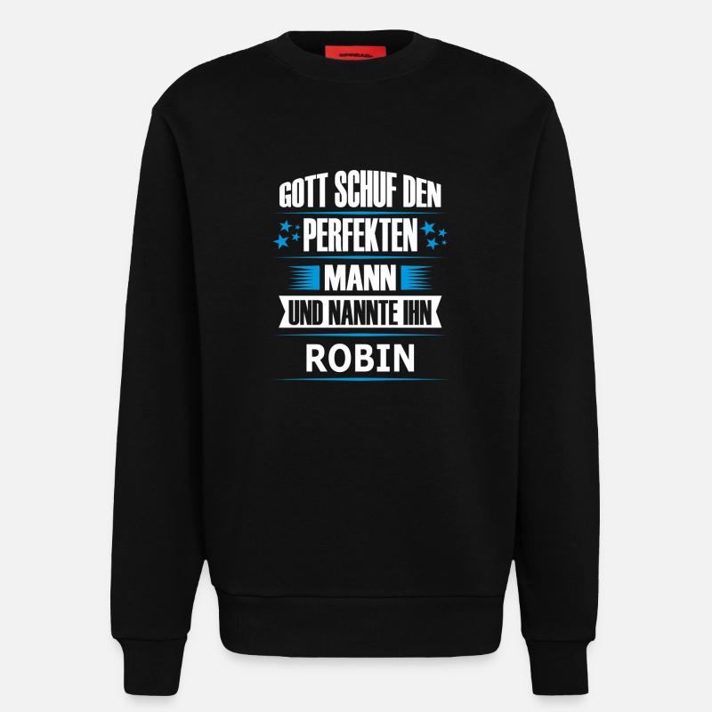 ROBIN - Sweatshirt - made by SPREAD - SOLID BLACK