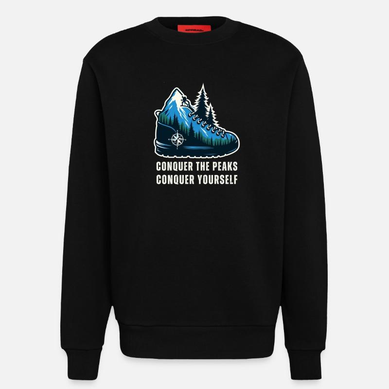 Bergsteigen - Sweatshirt - made by SPREAD  - SOLID BLACK