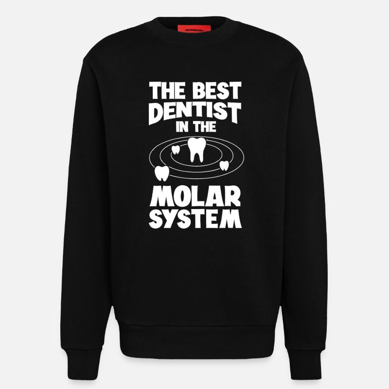 Molar System Dentist Tee - Sweatshirt - made by SPREAD  - SOLID BLACK