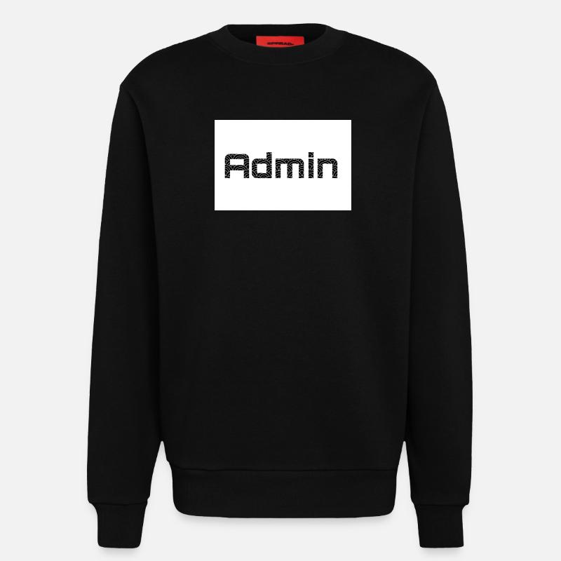 ADMIN Blackwords/WhiteBackround - Sweatshirt - made by SPREAD  - SOLID BLACK