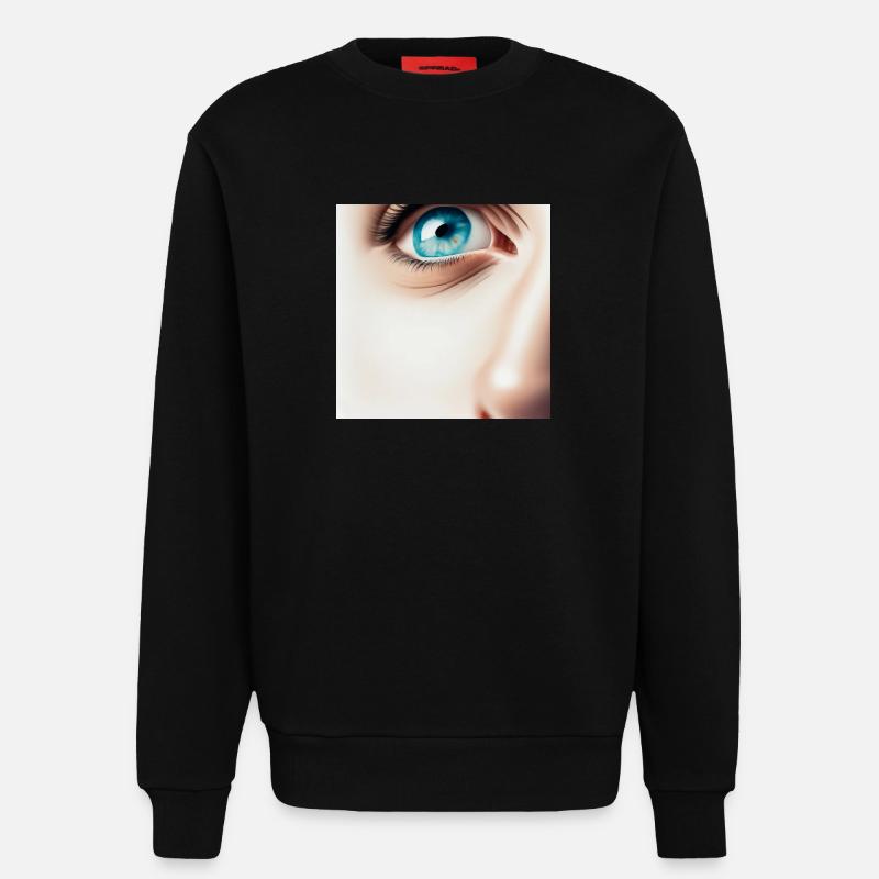 Gesicht - Sweatshirt - made by SPREAD  - SOLID BLACK