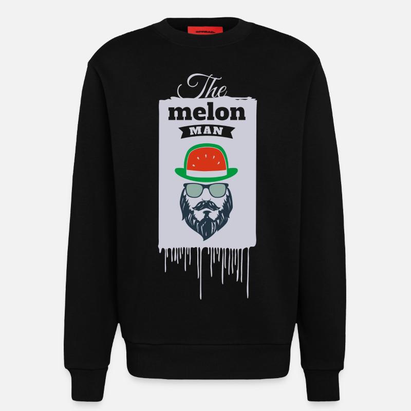 Der Mann mit dem Hut - Sweatshirt - made by SPREAD - SOLID BLACK