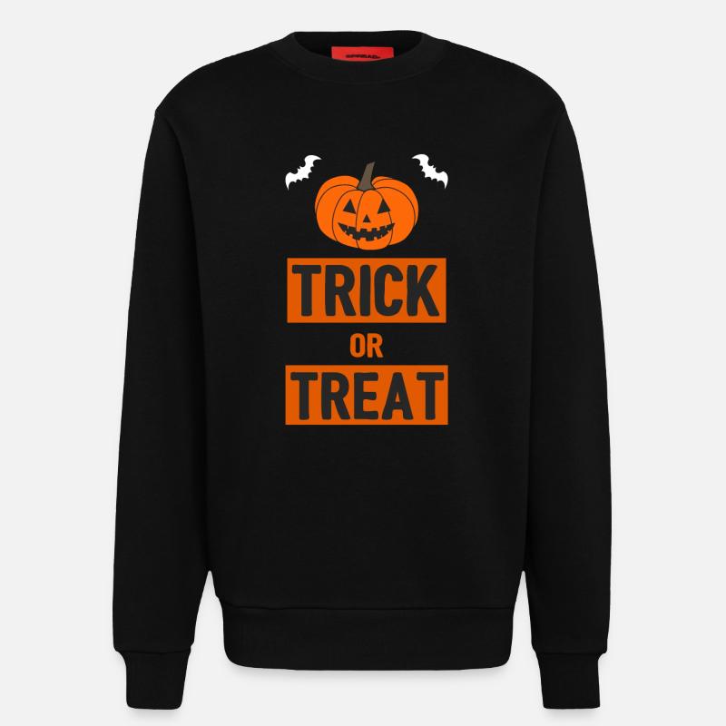 Süßigkeiten oder ein Zauberspruch - Halloween - Sweatshirt - made by SPREAD  - SOLID BLACK
