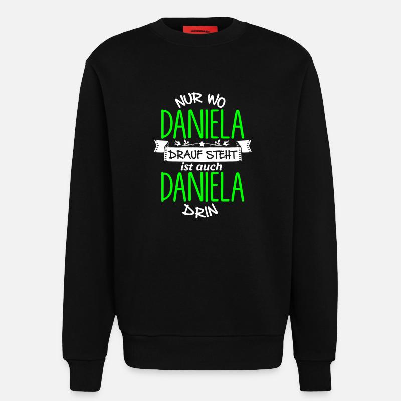 DANIELA die Echte - Sweatshirt - made by SPREAD  - SOLID BLACK