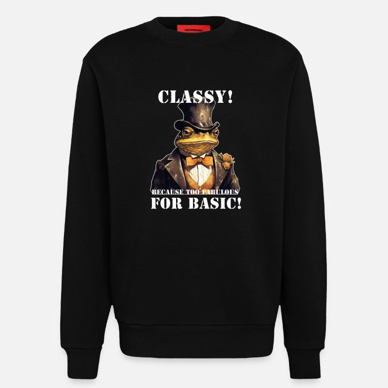 Frosch Steampunk - Sweatshirt - made by SPREAD  - SOLID BLACK