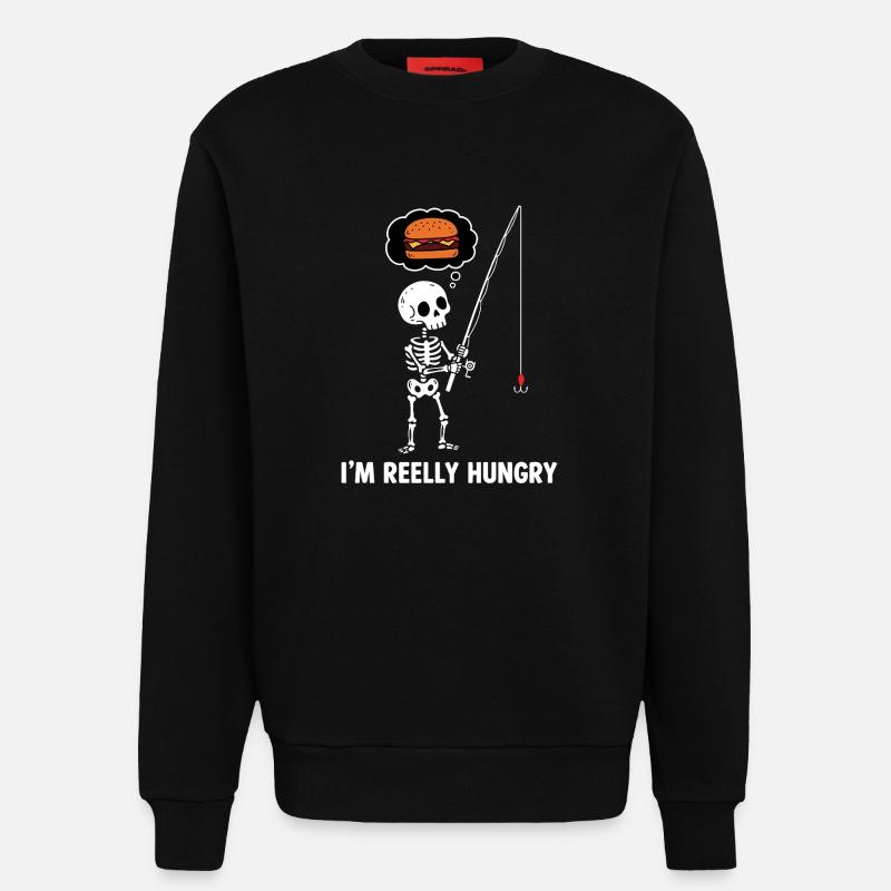Ich bin hungrig - Sweatshirt - made by SPREAD  - SOLID BLACK