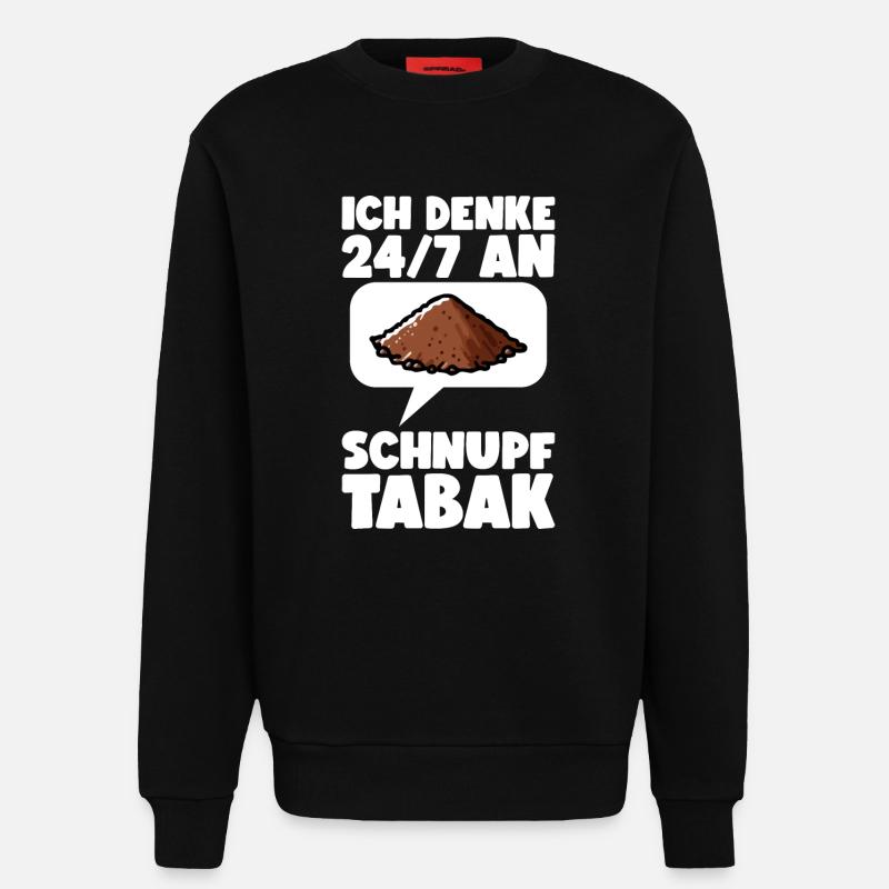 Schnupftabak - Sweatshirt - made by SPREAD  - SOLID BLACK