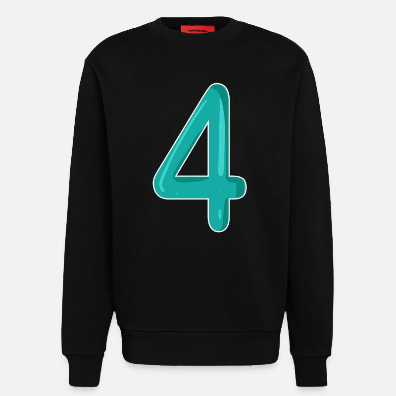 4 - Sweatshirt - made by SPREAD  - SOLID BLACK
