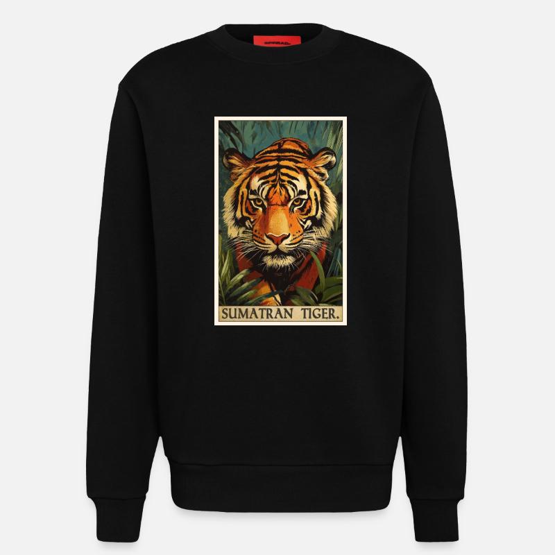 Sumatra-Tiger - Sweatshirt - made by SPREAD  - SOLID BLACK