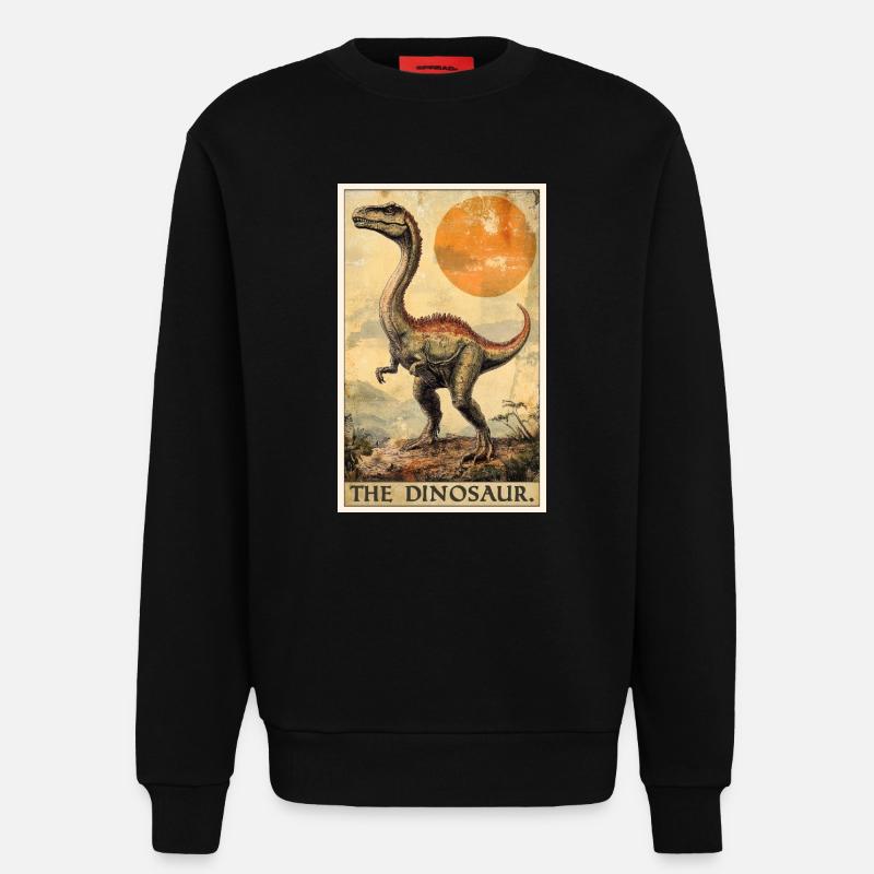 Dino Saurier Dinosaurier - Sweatshirt - made by SPREAD  - SOLID BLACK