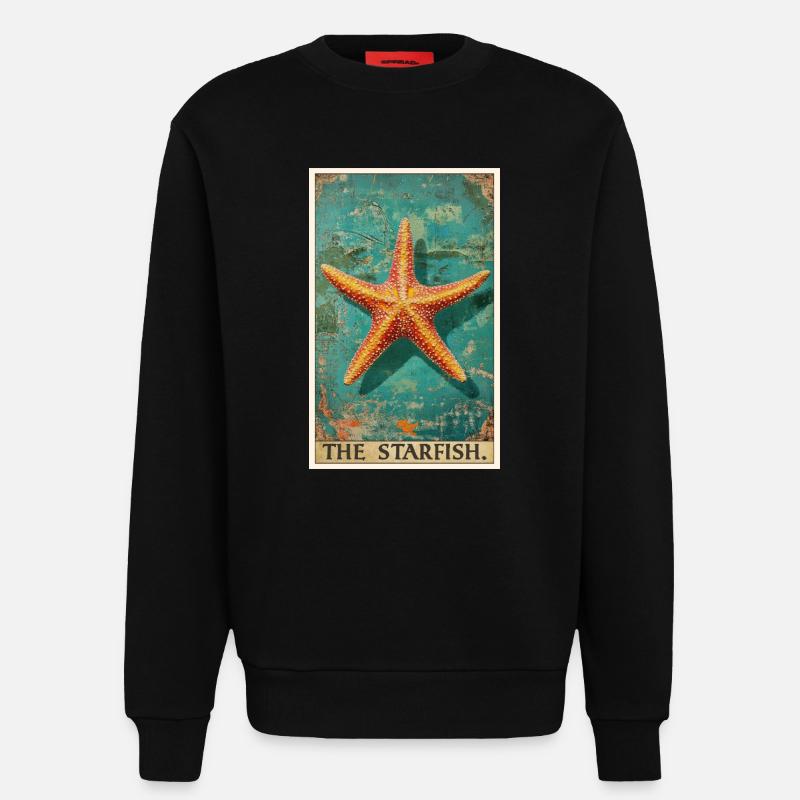Starfish Starfish - Sweatshirt - made by SPREAD  - SOLID BLACK