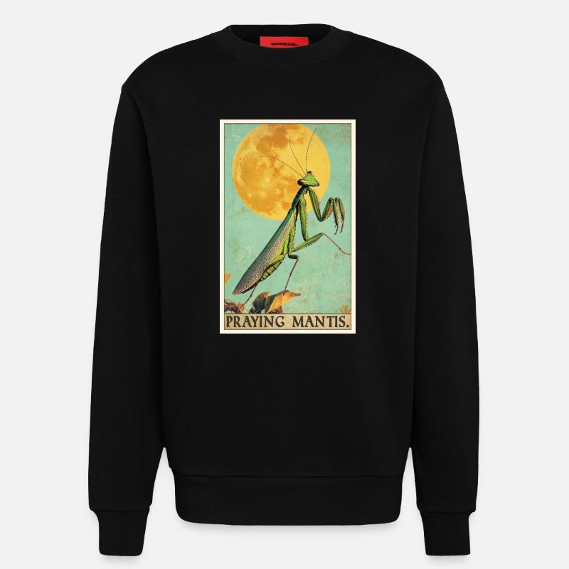 Gottesanbeterinnen Gottesanbeterin - Sweatshirt - made by SPREAD  - SOLID BLACK