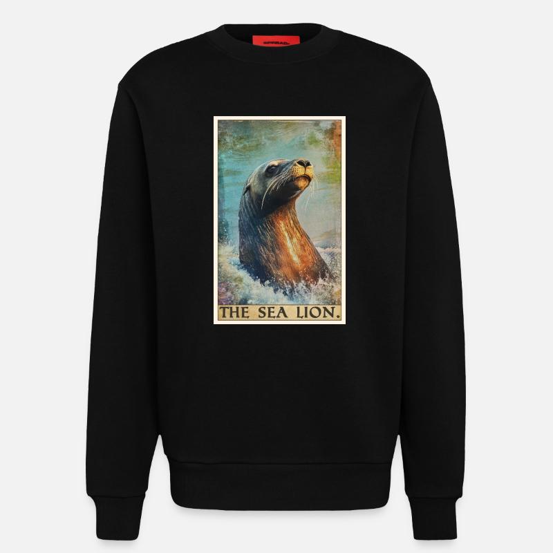 Seelöwen Seelöwe - Sweatshirt - made by SPREAD  - SOLID BLACK
