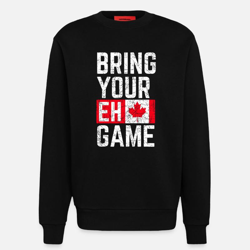 Bring dein Eh-Spiel mit - Sweatshirt - made by SPREAD  - SOLID BLACK