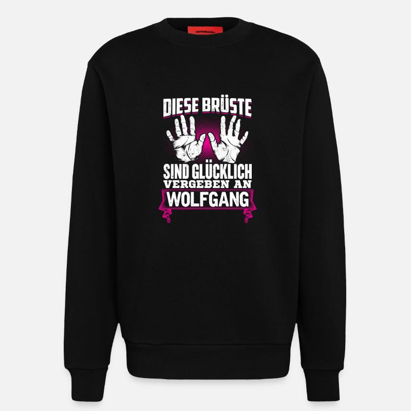 WOLFGANG - Brüste - Sweatshirt - made by SPREAD - SOLID BLACK
