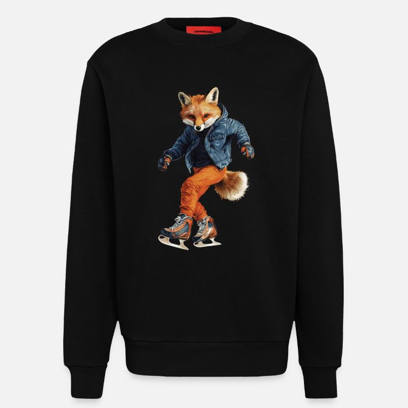 Fuchs - Sweatshirt - made by SPREAD  - SOLID BLACK