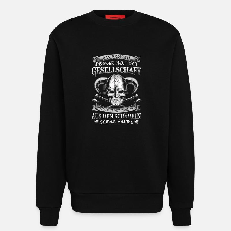 Problem der Gesellschaft - Sweatshirt - made by SPREAD  - SOLID BLACK