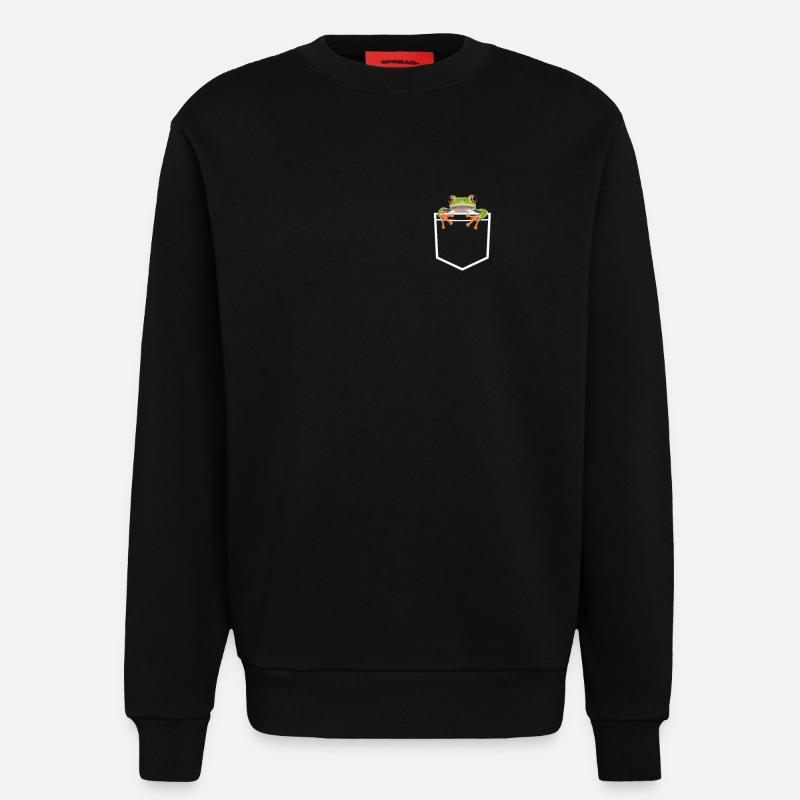 Frog Toad - Sweatshirt - made by SPREAD  - SOLID BLACK