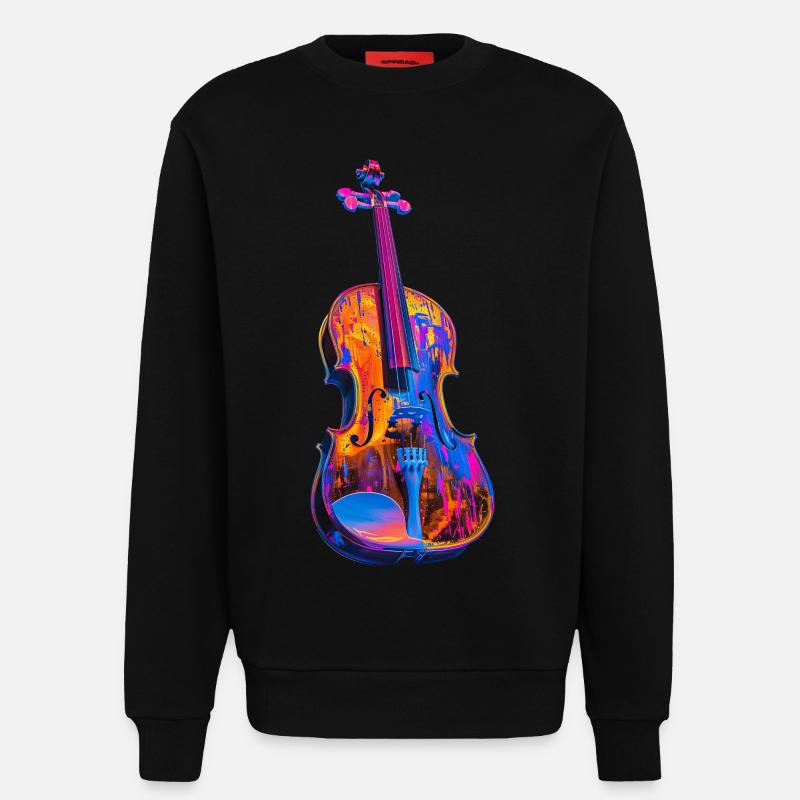 Violine - Sweatshirt - made by SPREAD  - SOLID BLACK
