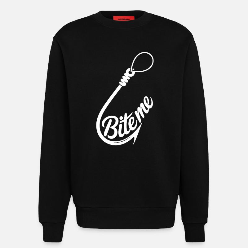 Bite Me Hook Grafik-Tee - Sweatshirt - made by SPREAD  - SOLID BLACK